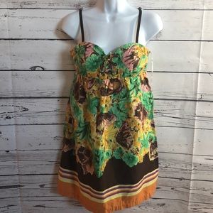 Johnny Martin butterfly floral‎ summer dress